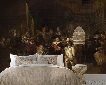 Die Nachtwache, mit Fehlstellen, Rembrandt