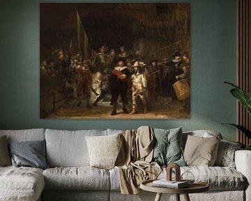 Die Nachtwache, mit Fehlstellen, Rembrandt