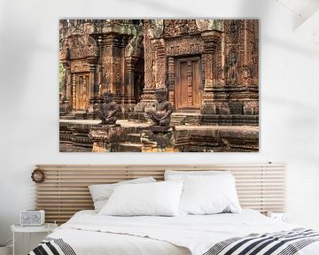 Banteay Srei, Angkor regio, Cambodja van Peter Schickert