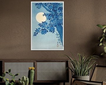 Blossoming Cherry on a Moonlit Night van Gisela - Art for you