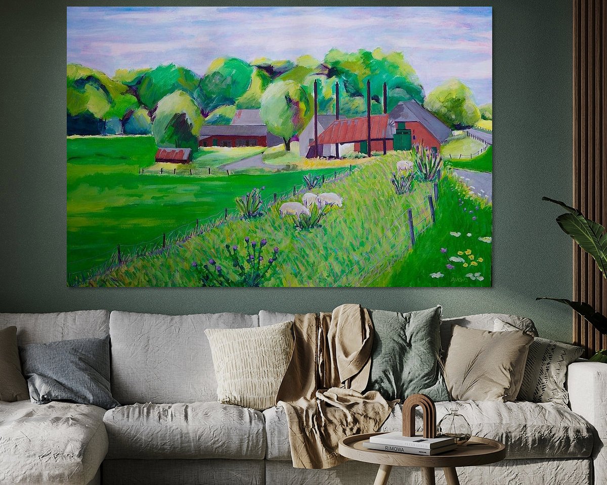 Example of the artwork in a room