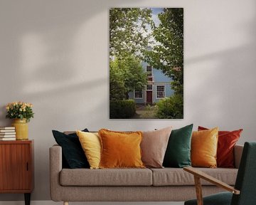 Das blaue Holzhaus in Broek in Waterland von Marika Huisman fotografie