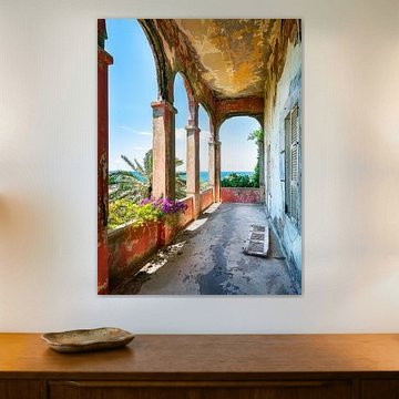 Abandoned Balcony with Sea View.