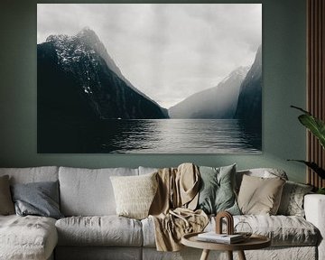 As darkness falls over Milford Sounds by Sophia Eerden