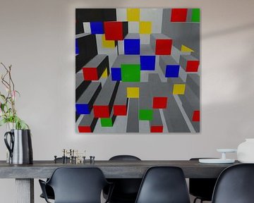 Red Blue Yellow Green In 3D