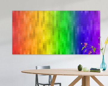 Regenbogen-Pixel