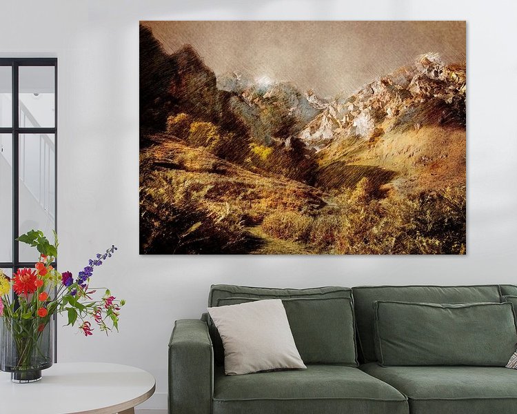 Example of the artwork in a room