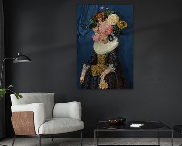 Portrait of a Woman – Royal Blue van Marja van den Hurk