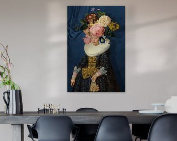 Portrait of a Woman – Royal Blue van Marja van den Hurk