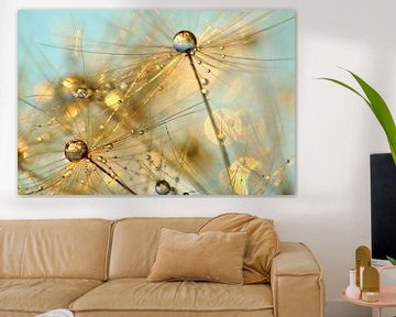 Dandelion Gold Shimmer by Julia Delgado