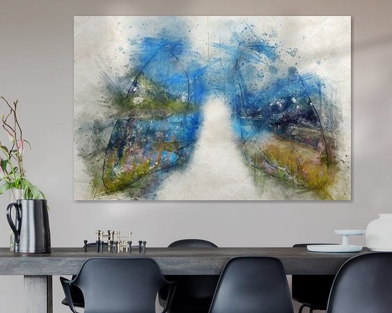 Example of the artwork in a room