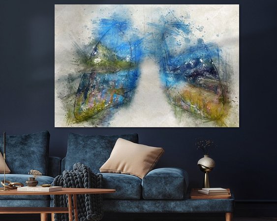 Example of the artwork in a room