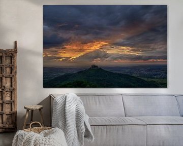 Zomerzonnewende op Burg Hohenzollern van Keith Wilson Photography