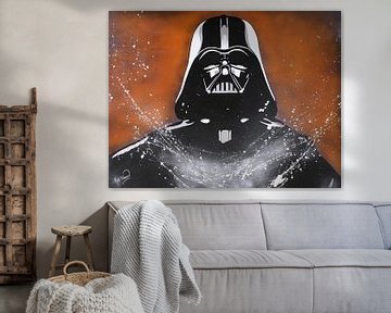 Darth Vader - Star Wars van Kathleen Artist Fine Art