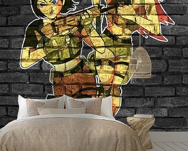 Example of the artwork in a room