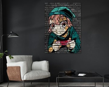 Anime Manga gok groen van KalliDesignShop