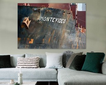 Vrachtschip Montevideo in de Haven Amsterdam. van scheepskijkerhavenfotografie