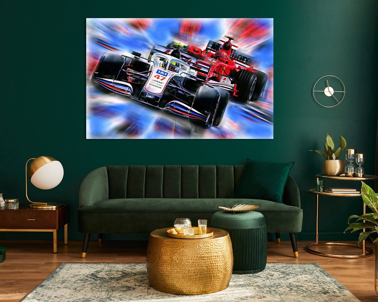 Example of the artwork in a room