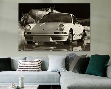 Zwart-wit foto van een Porsche 911 Carrera van Jan Keteleer