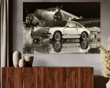 Schwarzweiß-Foto eines Porsche Carrera von Jan Keteleer