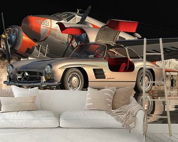 Mercedes 300SL Gullwings 1964 Türen öffnen von Jan Keteleer