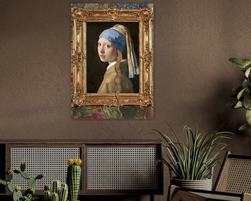 Girl with a Pearl Earring- Wer befreit mich? von Gisela - Art for you