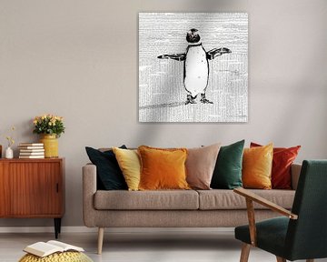 Glücklicher Pinguin von Carmen de Bruijn