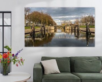 Der Willemsvaart ist ein Kanal in der niederländischen Stadt Zwolle, der vom Stadtzentrum von Zwolle von Jaap van den Berg