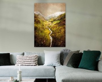 Aosta Italië landschap schilderij #italy van JBJart Justyna Jaszke
