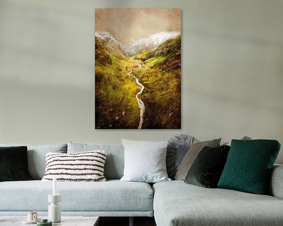 Example of the artwork in a room