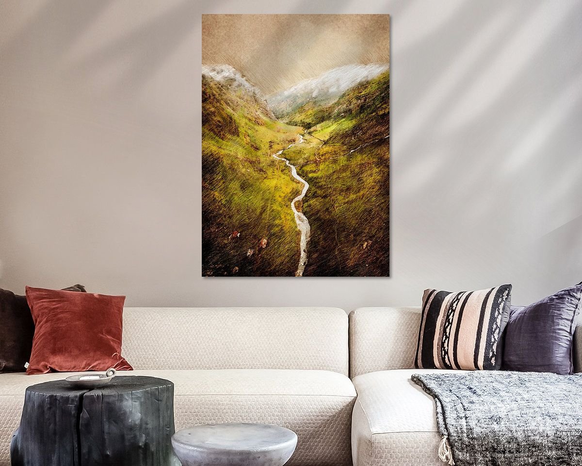 Example of the artwork in a room