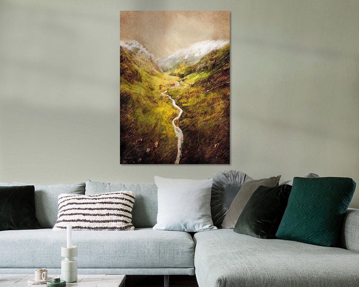 Example of the artwork in a room