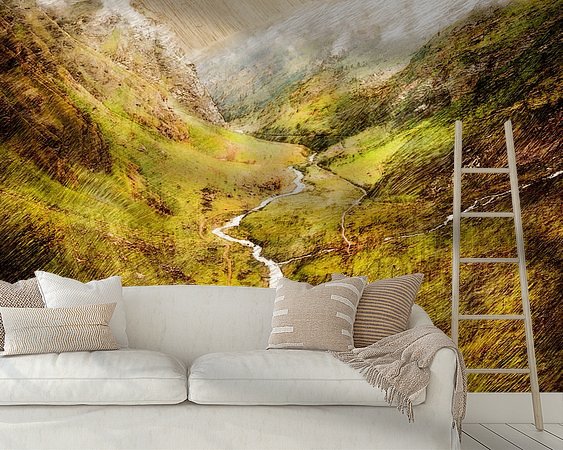 Example of the artwork in a room