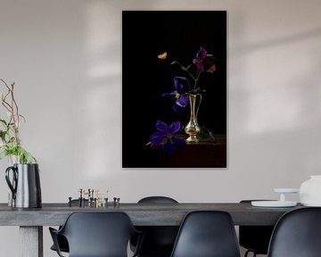 Still life 'Clematis by Willy Sengers