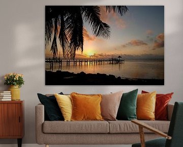 Florida Keys Zonsondergang van Peter Schickert