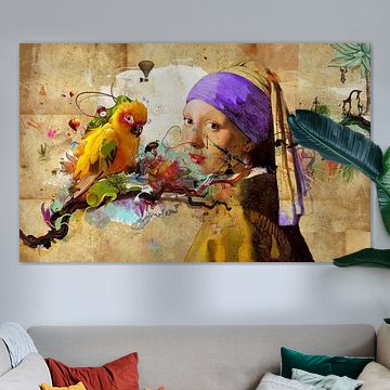 Het Meisje met de Parel in een Fantastische Reis -Verbeeldingen van Avontuur