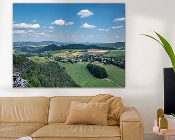 Landschaftlicher Blick über die Sächsische Schweiz von Animaflora PicsStock