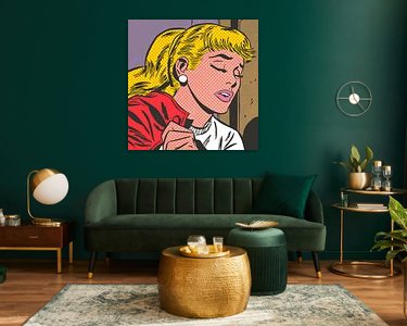 Example of the artwork in a room