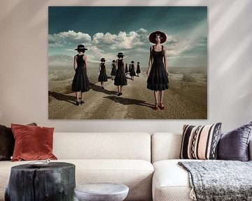 Girls in black dresses by Britta Glodde