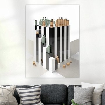 Échiquier en hauteur