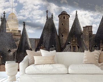 Torens van Château de Jumilhac in Dordogne, Frankrijk