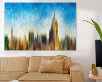 Skyline mit Empire State Building von Arjen Roos