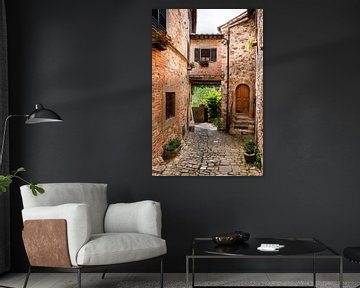 Mediterranean alley - Montefioralle in Tuscany by Reiner Würz / RWFotoArt