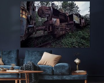 Old locomotive and what's left of it by Steven Dijkshoorn