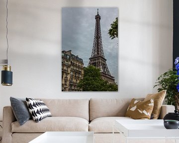 Melancholisch uitzicht op de Eiffeltoren van Stefan Verheij