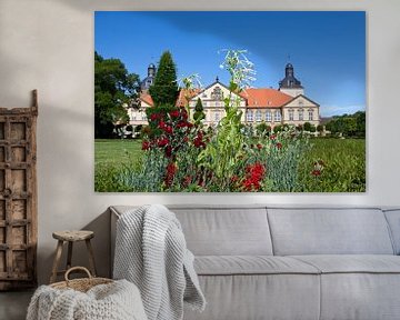 Bloemenperk voor kasteel Hundisburg (Saksen-Anhalt) van t.ART