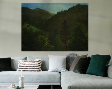 Albert Bierstadt, paysage forestier