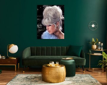 Brigitte Bardot Grey van Rene Ladenius Digital Art