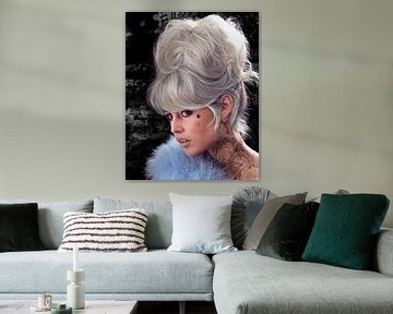 Brigitte Bardot Grey van Rene Ladenius Digital Art