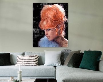 Brigitte Bardot Orange van Rene Ladenius Digital Art